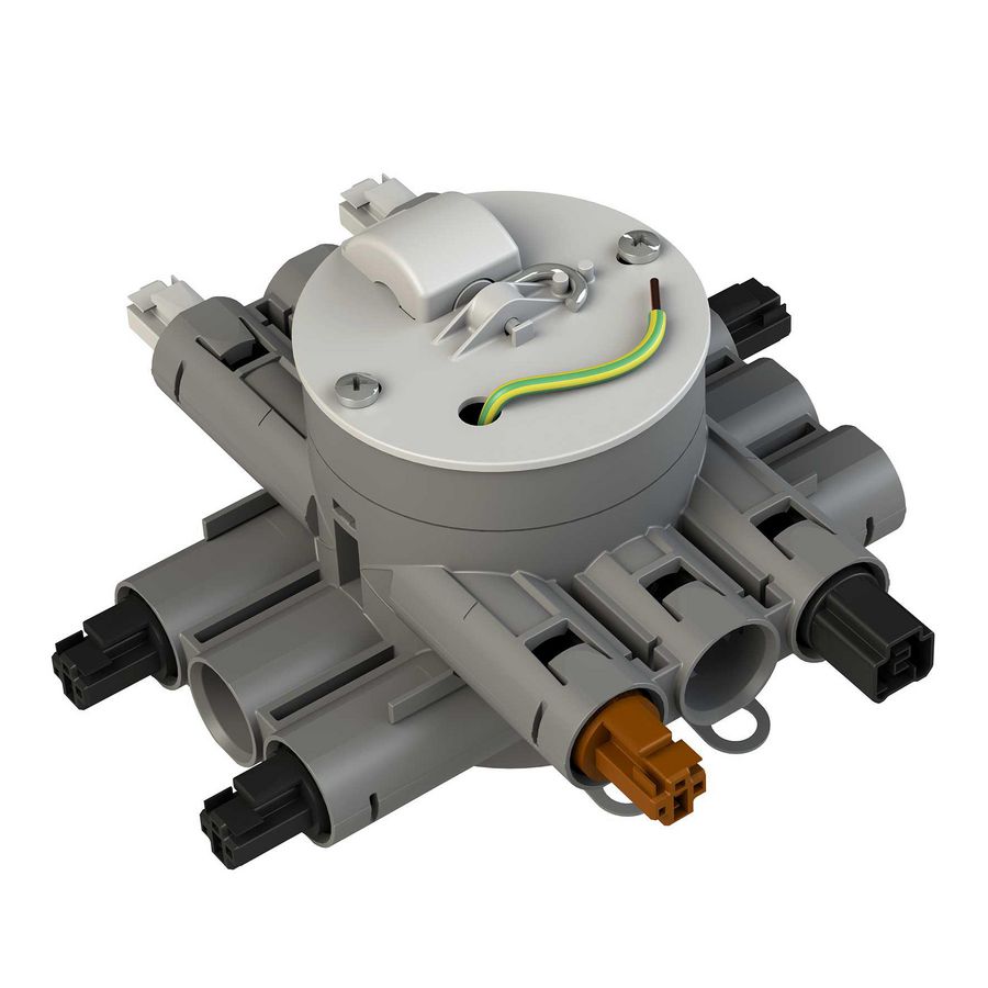 Stekerbare centraaldoos serieschakeling drievoudig CHS75-SD3