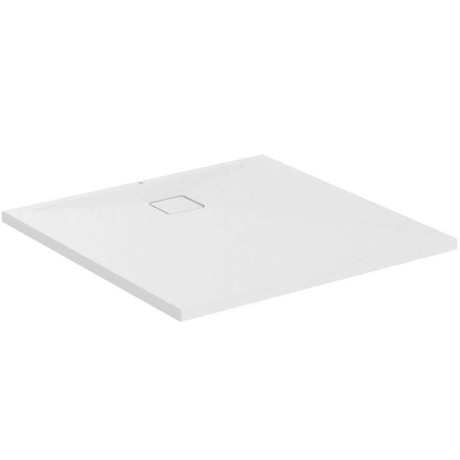 Douchebak vierkant 1000x1000x35mm silk white ultra flat evo