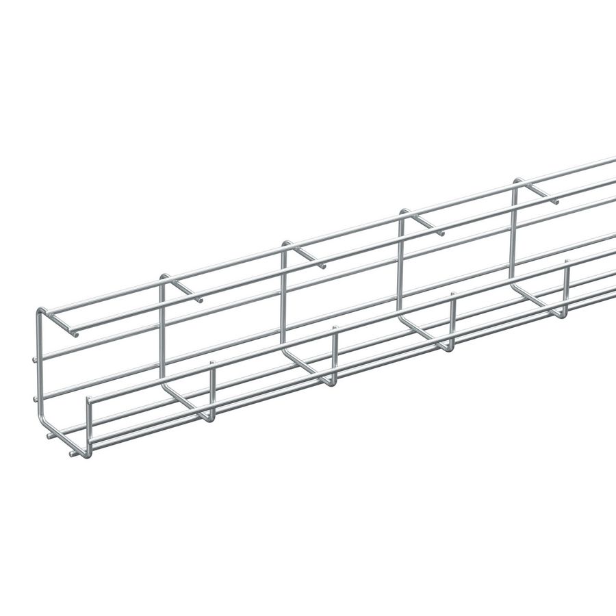 Lengte a 2,5m. Draadgoot G-MESH B75X4/95 zink