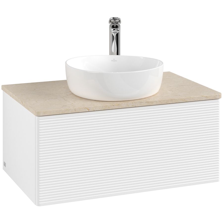 Wastafelonderkast Antao 800x360x500mm White Matt Lacquer K30153MT
