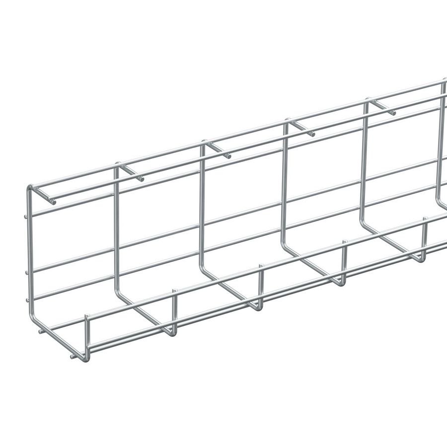 Lengte a 2,5m. Draadgoot G-MESH B120X5/150 zink