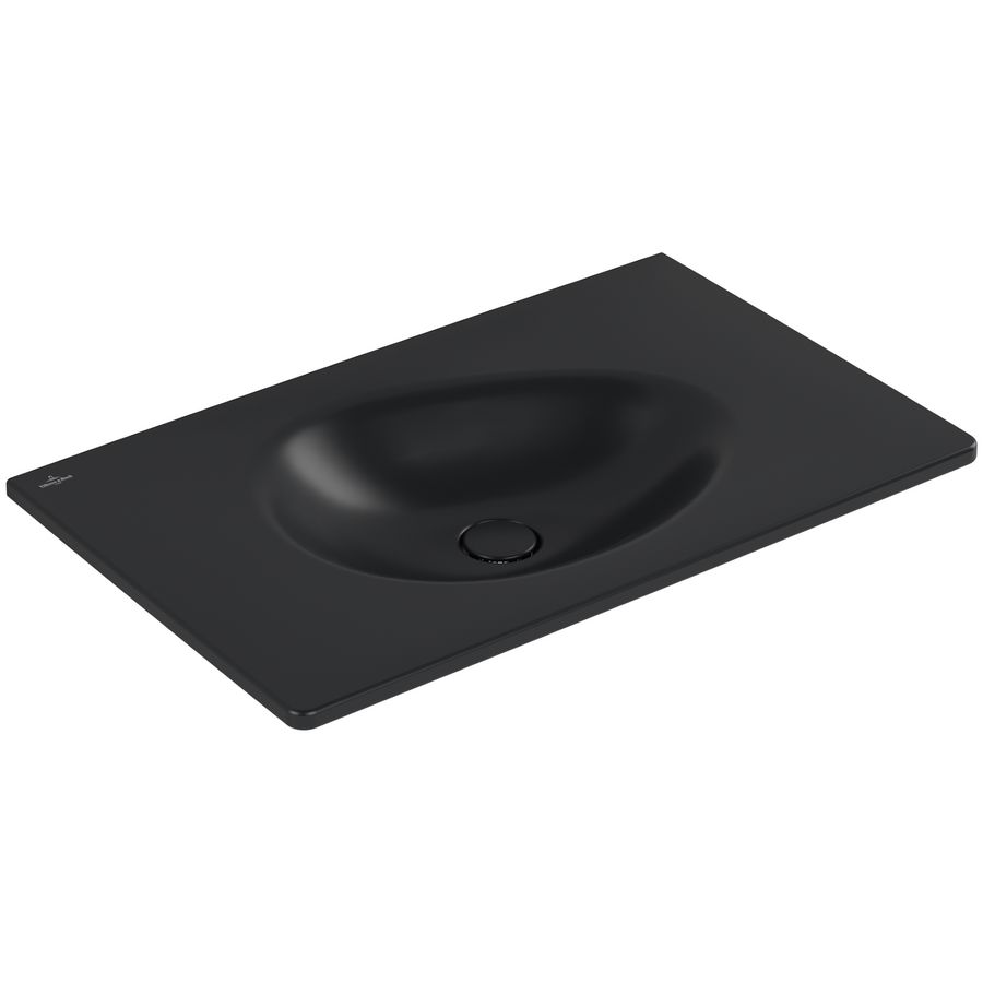 Meubelwastafel Antao 800x500mm Pure Black CeramicPlus 4A7583R7