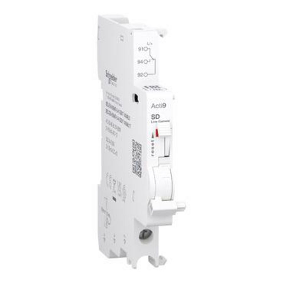 Aux. contact Acti9 A9N SD 1 C/O 2mA to 100mA 24VAC to 250VAC