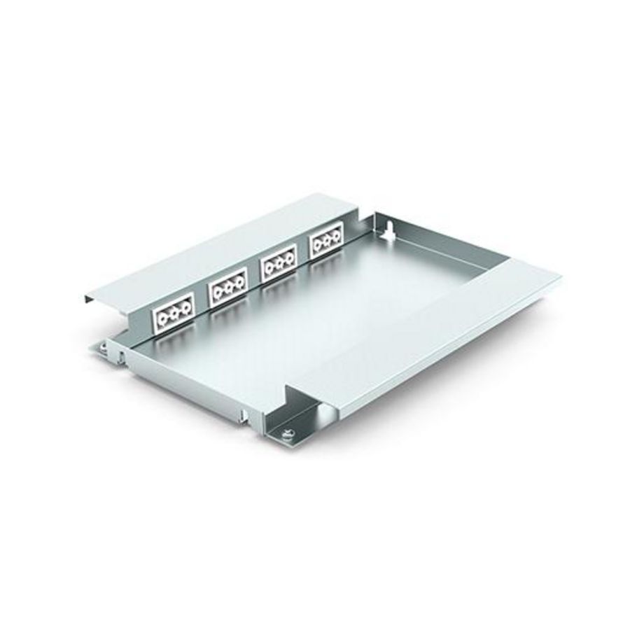 Combi50 optioneel inbouwpaneel 4xGST 6xdata uitsparing 15x19.6mm