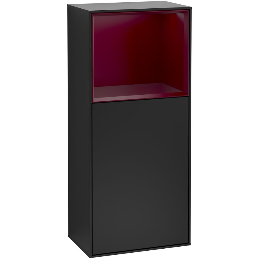 Zijkast Finion 418x936x270mm Black Matt Lacquer G510HBPD