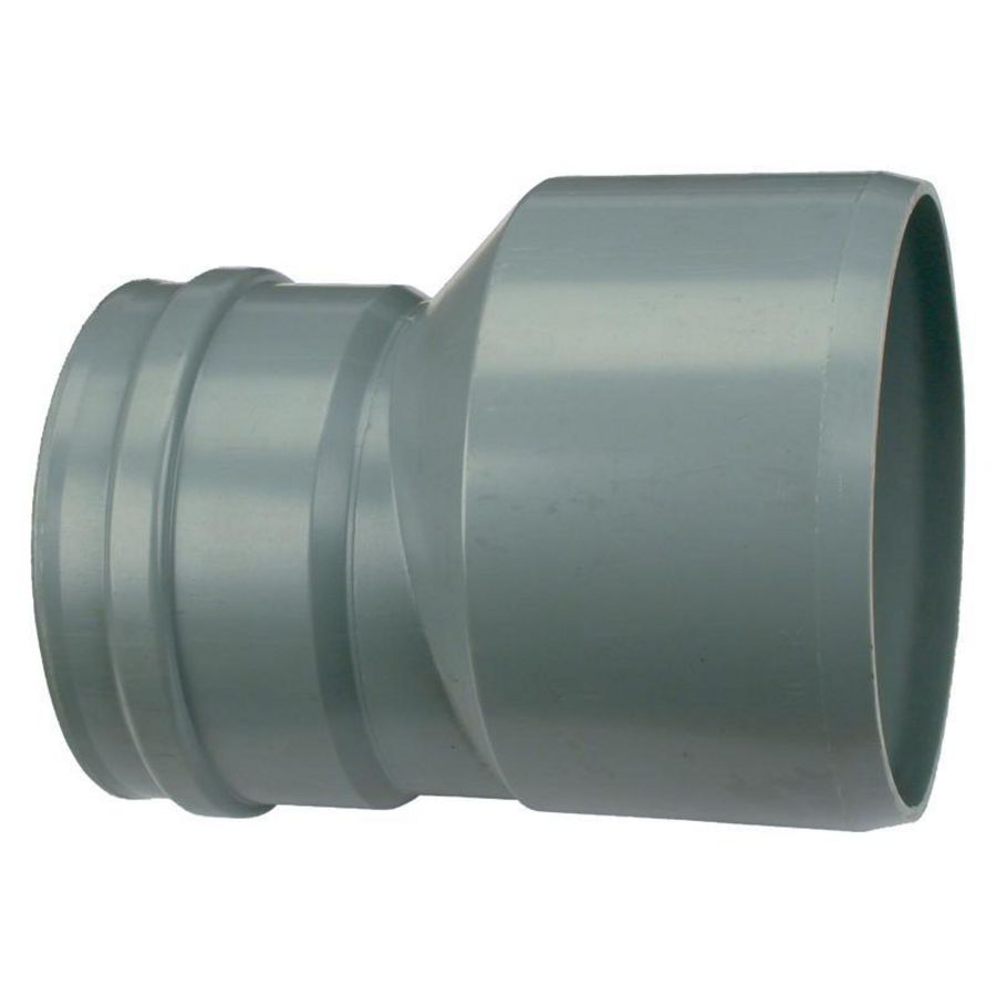 PVC verloopstuk exc. SN4 250x125mm grijs spie/mof