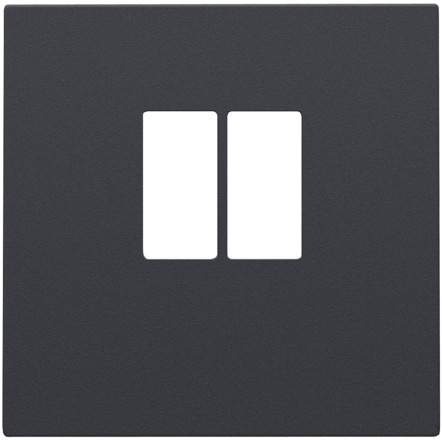 Afwerkingsset enkelvoudige luidsprekeraansl. anthracite