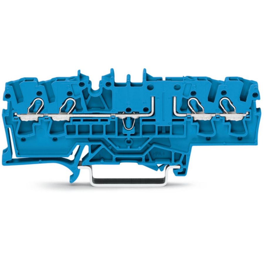 4-draads rijgklem 2,5 mm² met testmogelijkheid blauw VVE=50