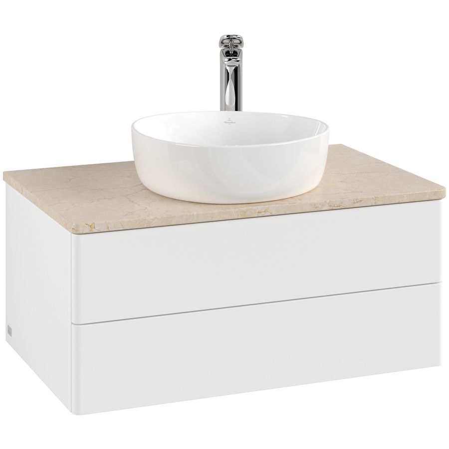 Wastafelonderkast Antao 800x360x500mm White Matt Lacquer L19053MT
