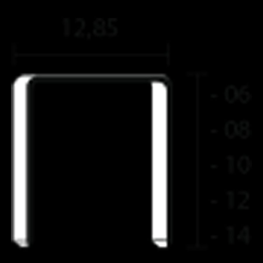 Doos a 10000st. Bev.niet P-niet gegalvaniseerd l.6mm