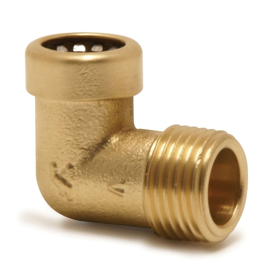 Kniekoppeling 90° Tectite-S mess. push 15x1/2"bt. VVE=10