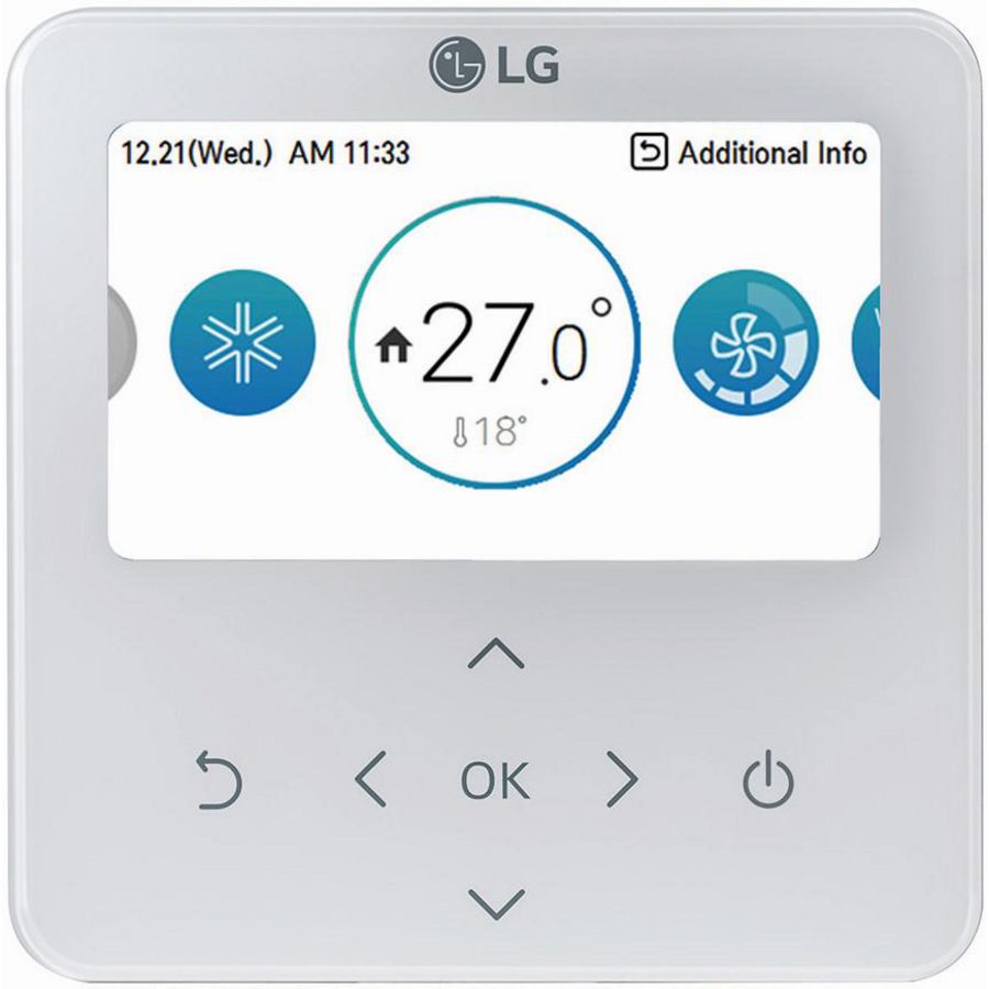 Bedrade afstandsbediening met kleurendisplay RS3 wit LG