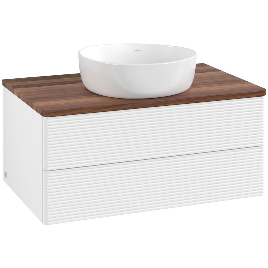 Wastafelonderkast Antao 800x360x500mm White Matt Lacquer L19112MT