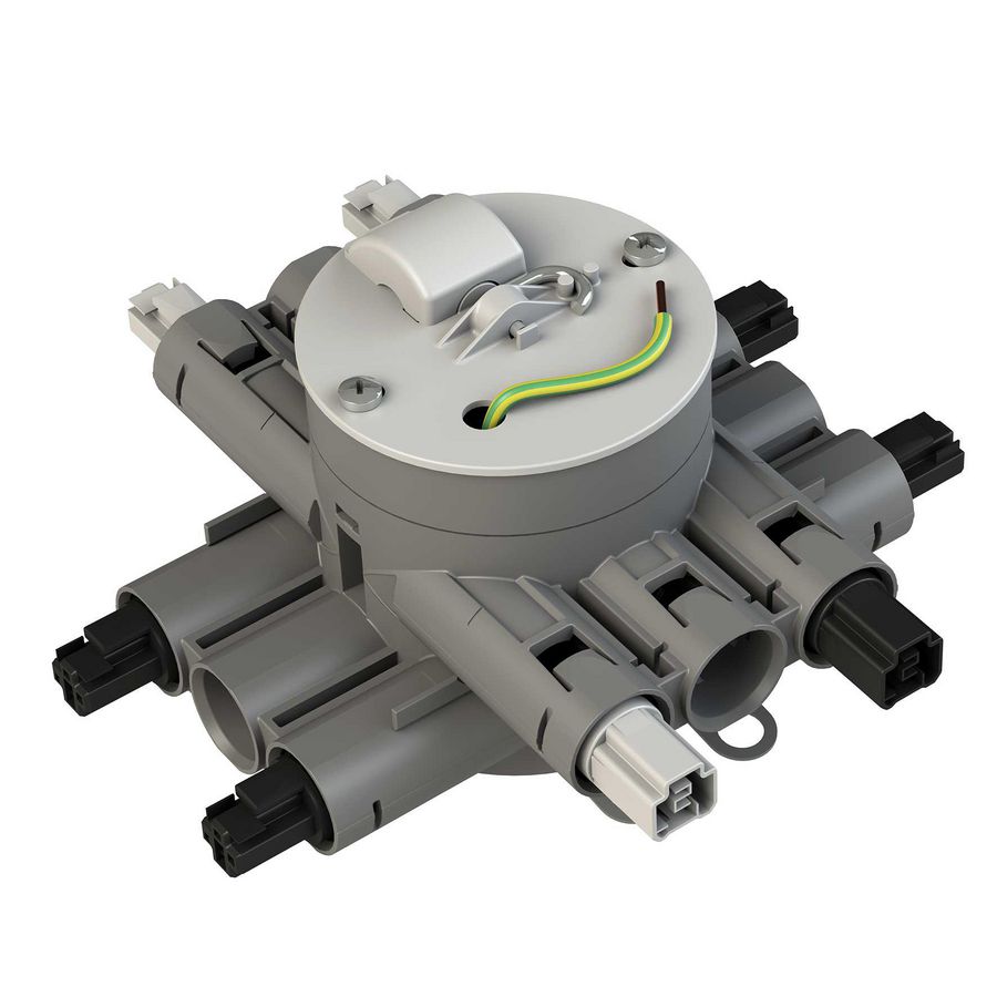 Stekerbare centraaldoos geschakeld lichtpunt 3v CHS75-GD4