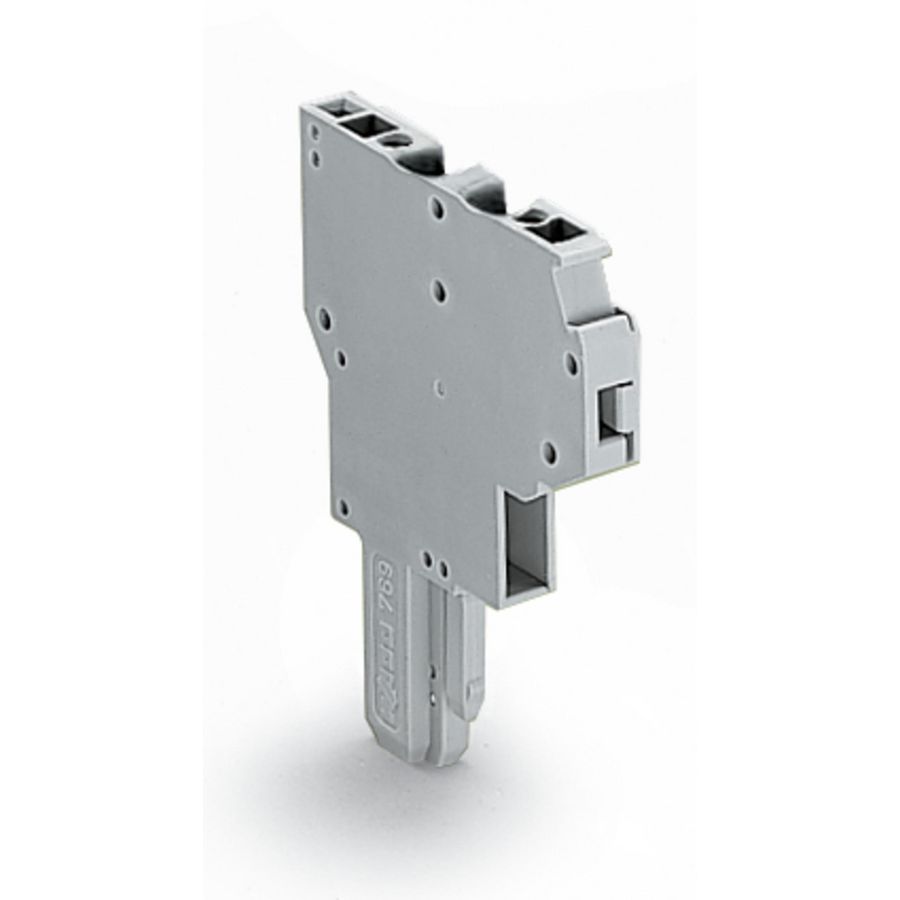 2-draads female steker CAGE CLAMP 4mm² grijs VVE=100