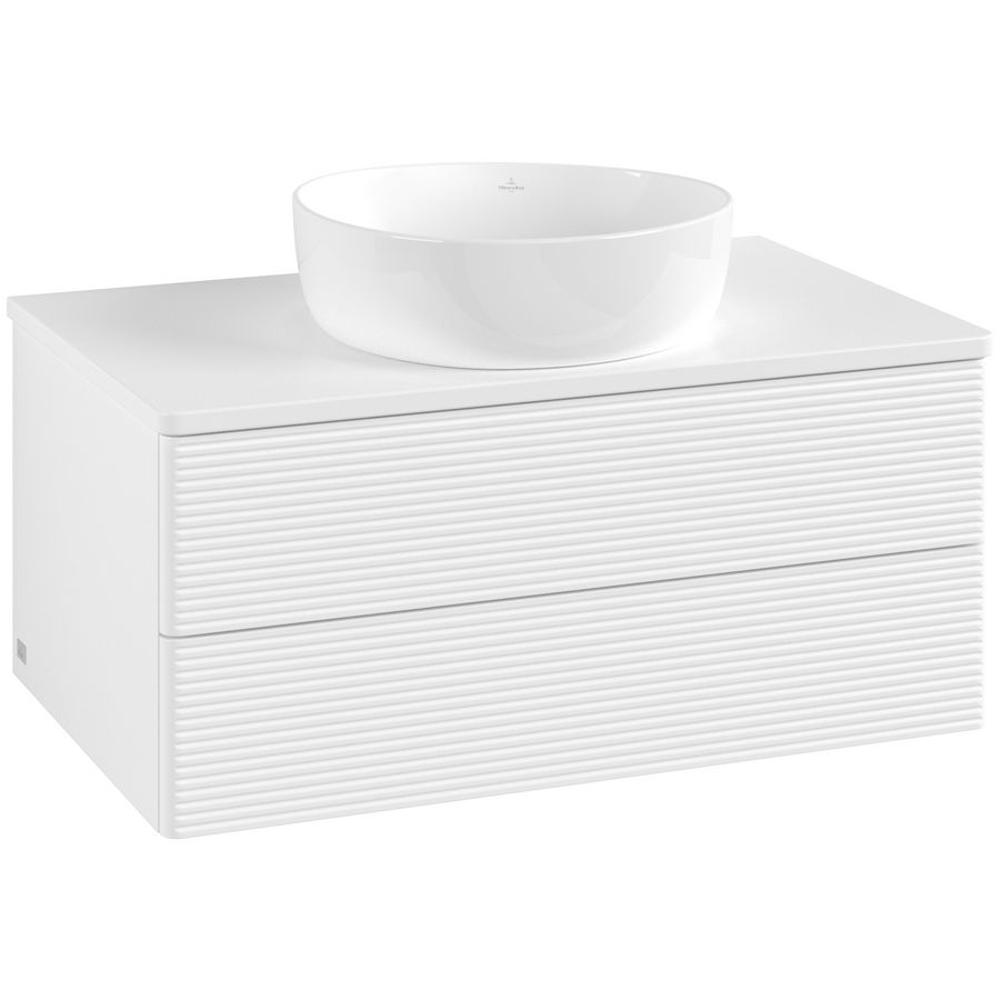 Wastafelonderkast Antao 800x360x500mm White Matt Lacquer L19150MT
