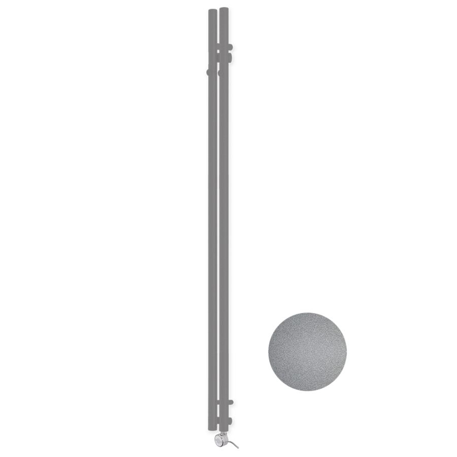 Buisradiator Tubo Hook E-Comfort 1200x95mm 200W Gemel. Grijs