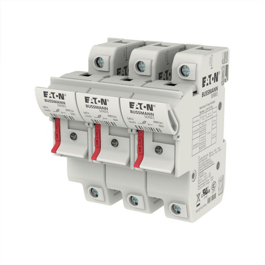 Zekeringhouder laagspan.50 A AC 690 V 14x51mm 3P IEC VVE=2
