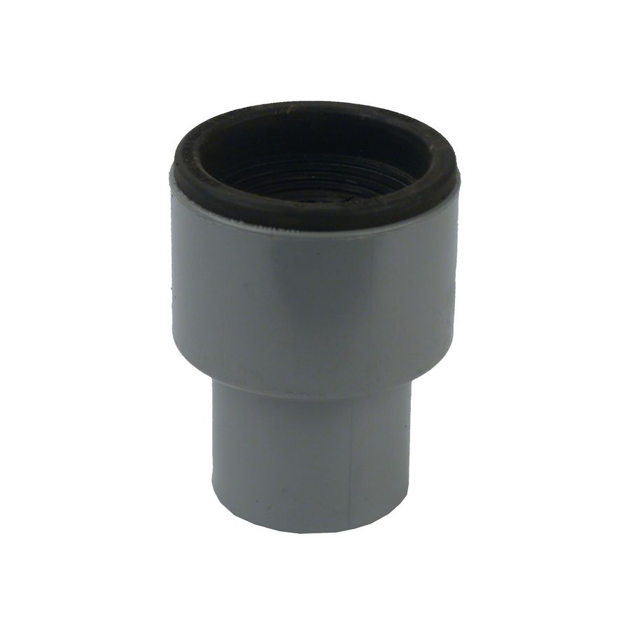 Overgangsstuk PVC/metaal PVC 40x40mm grijs incl. verlooprubber