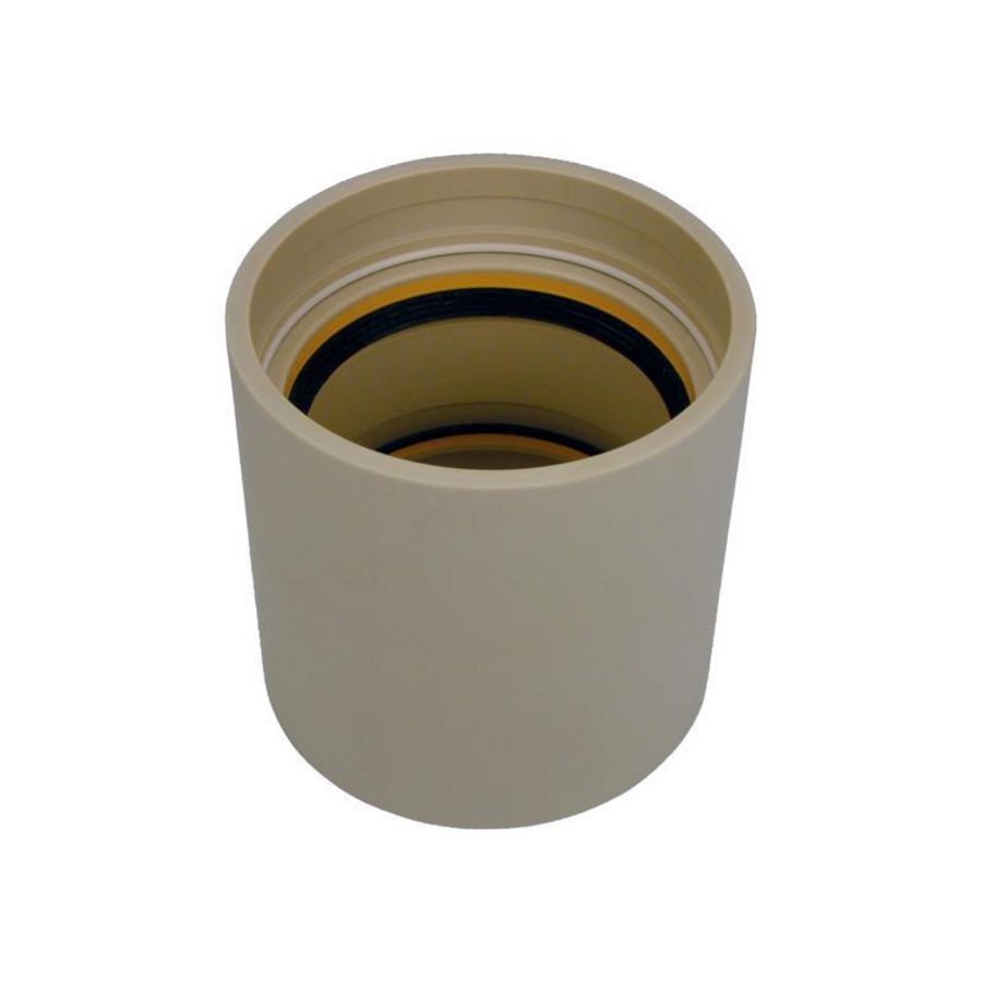 Buitenmof PVC druk type IV 400mm PN10 creme excl. lijmbussen