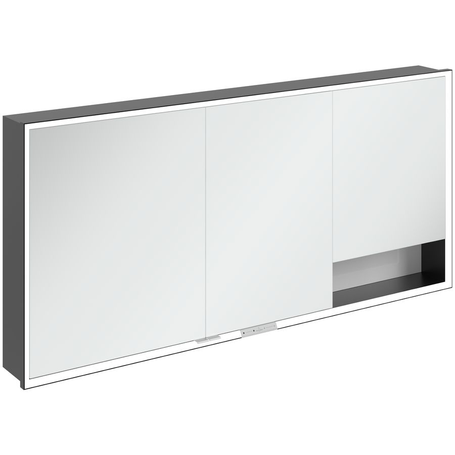 Inbouw-spiegelkast My View+ 1600x750x168mm Brilliant White