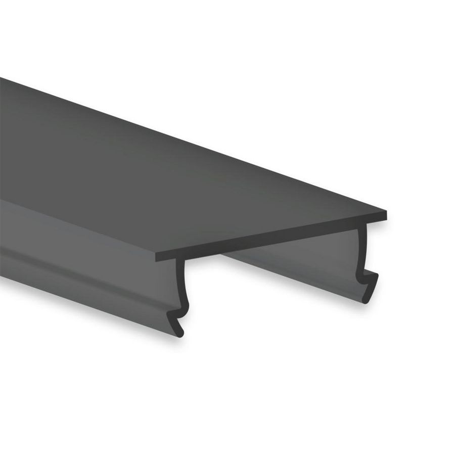 Afdekkap C48 L=2mtr. profiel SL8/NL8/SL15/NL15/SP zwart/mat