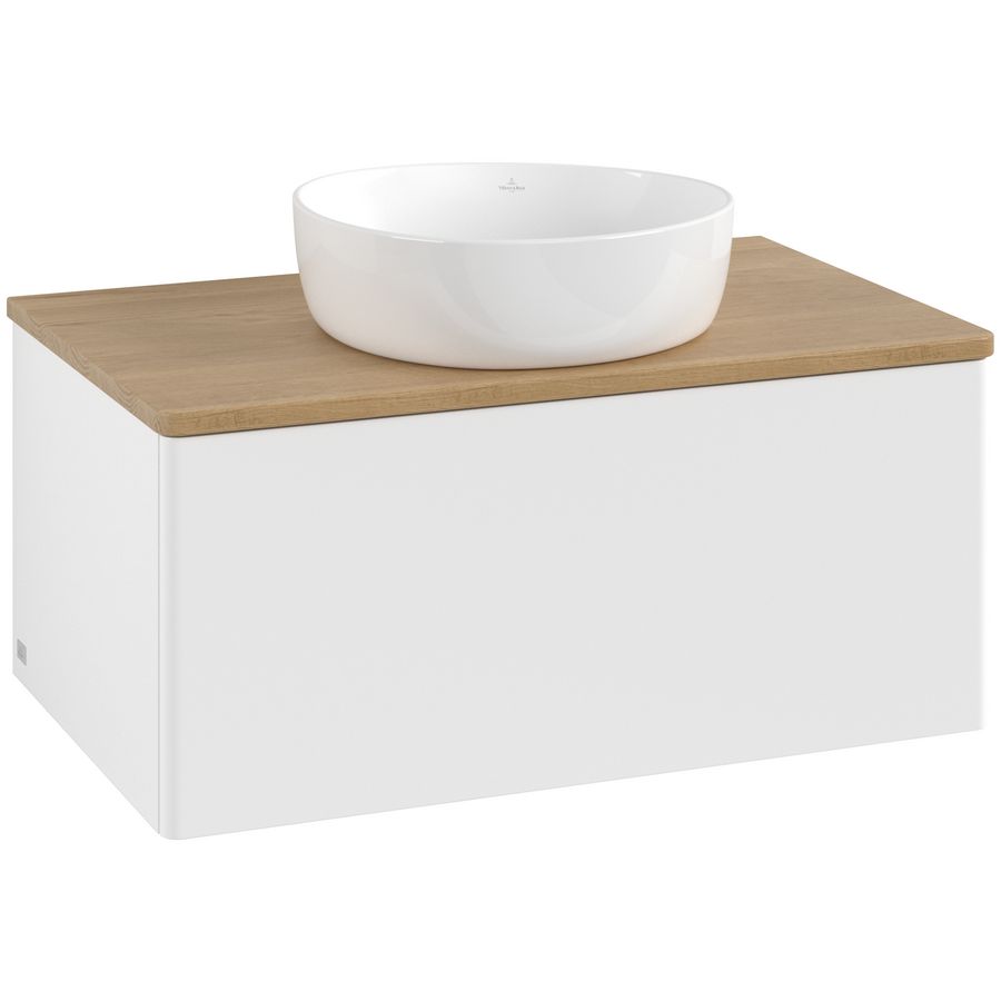 Wastafelonderkast Antao 800x360x500mm White Matt Lacquer L30011MT
