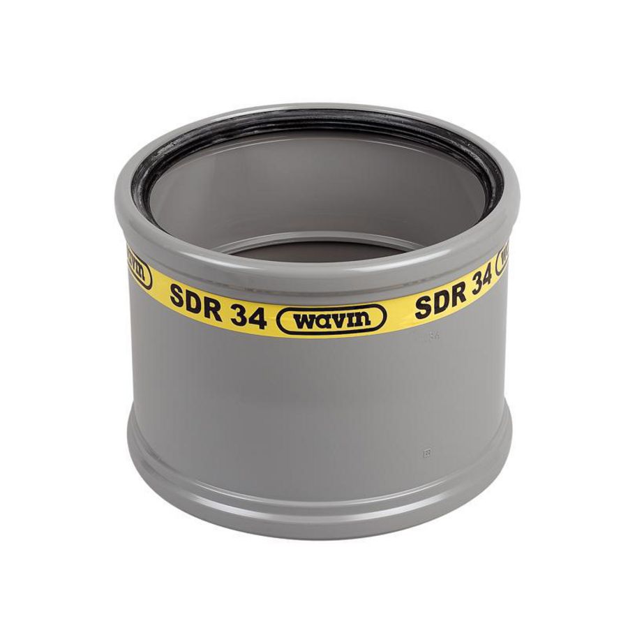 Wafix PVC manchet steekmof 315mm SN8 grijs