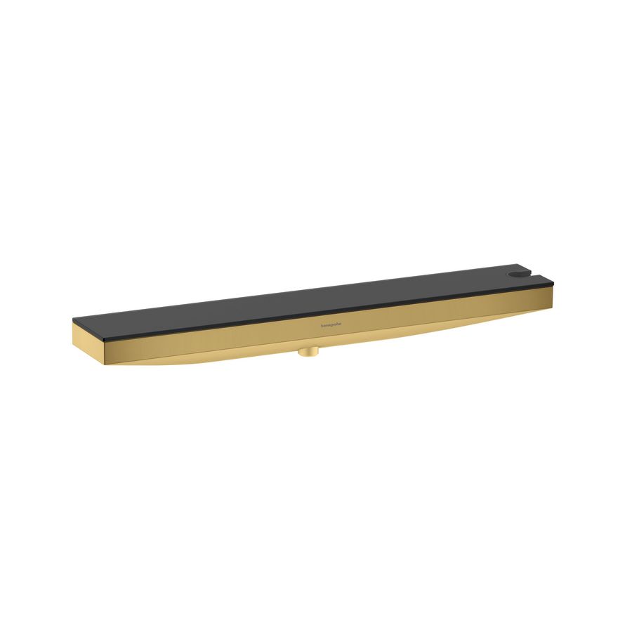 Rainfinity Muuraansluitbocht Porter 500 met douchehouder en planchet rechts Polished Gold Optic