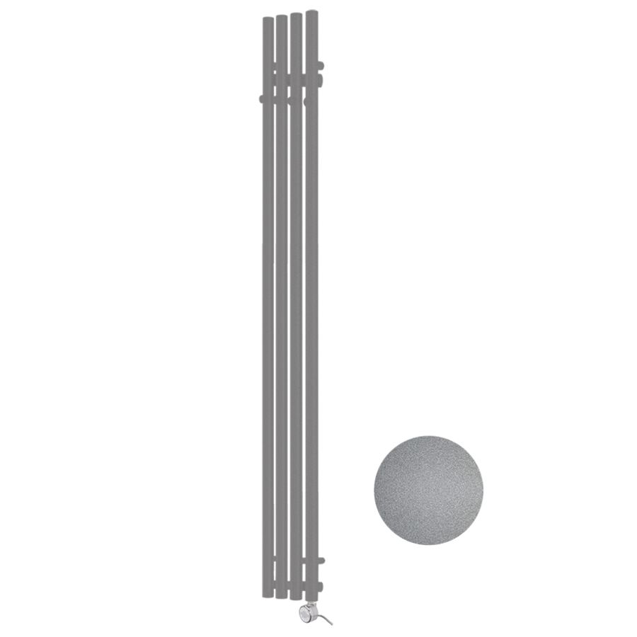 Buisradiator Tubo Hook E-Comfort 1200x205mm 300W Gemel. Grijs