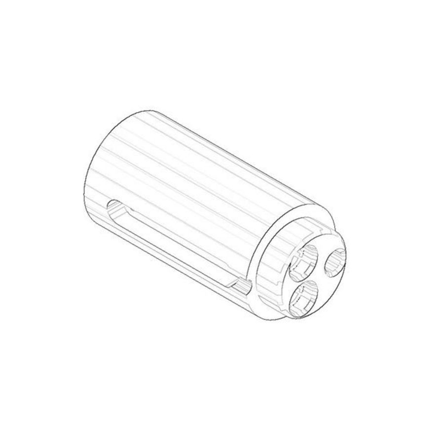 Aansluiting 35x72mm chr