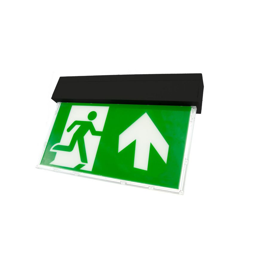 Pollux 2 LED N/N 3W Autotest 3Hour Black incl Picto A/W