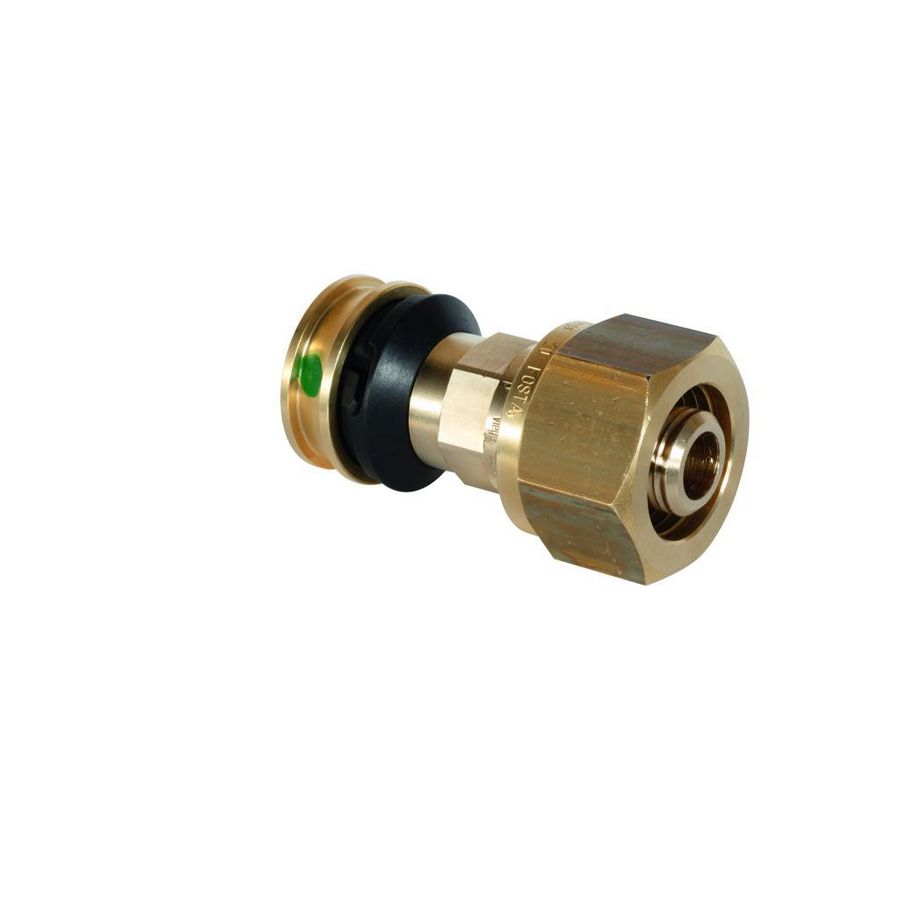 Overgangsstuk pers 16x2,2 x 16 x2,2mm RAXOFIX silicium brons 5313.8