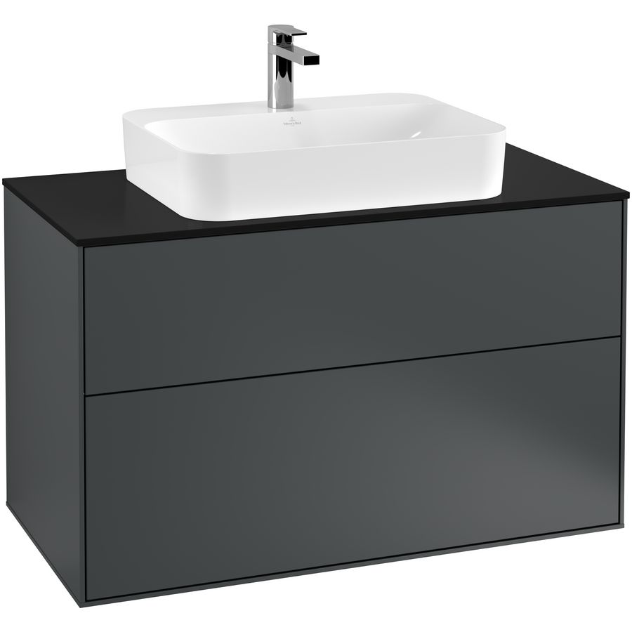 Wastafelonderkast Finion 1000x603x501mm Mid.Blue Matt Lacquer G35200HG