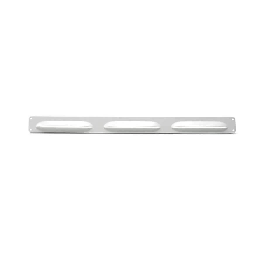 ALU schoepenrooster 370x30mm wit