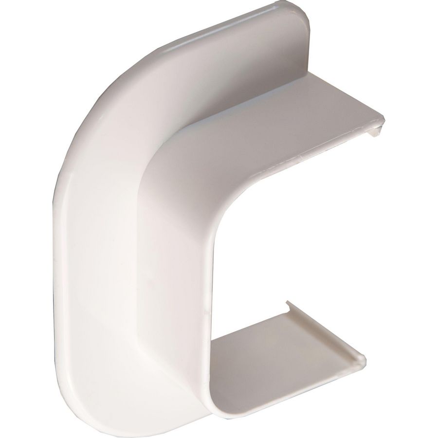 Eindstuk plafond/wand 90x65mm wit PVC RAL9010