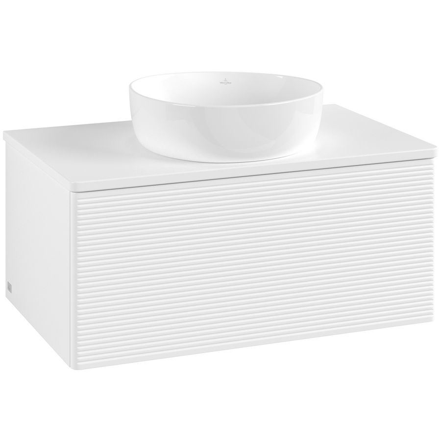 Wastafelonderkast Antao 800x360x500mm White Matt Lacquer L30110MT