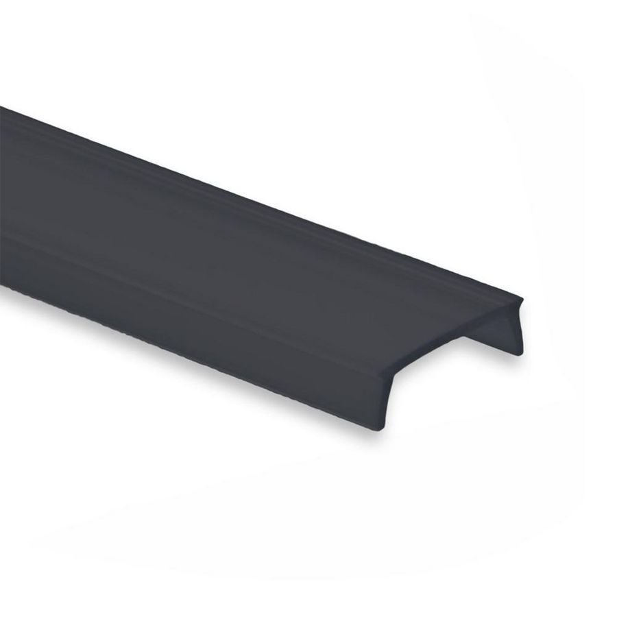 Afdekkap C52 L=2mtr. voor profiel PO17/PO23 zwart/mat