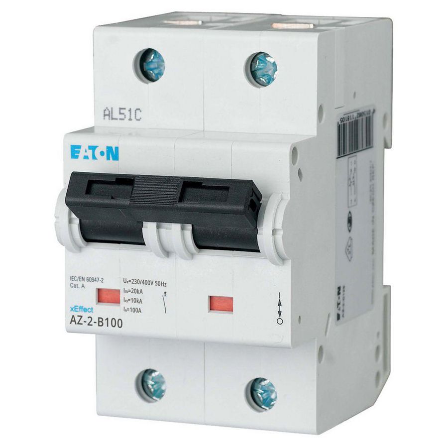 installatieautomaat (MCB) AZ B-karakteristiek 100A 2-polig 20kA