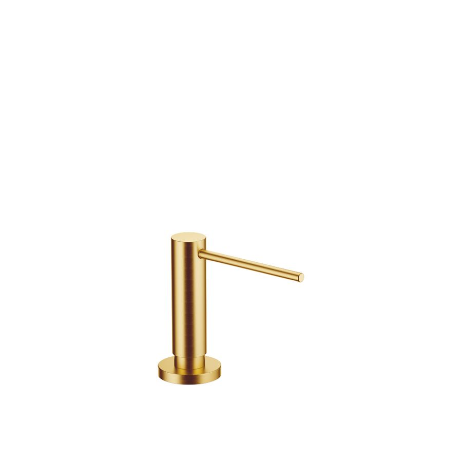 Pompje rozet Messing gebors. (23kt Goud)