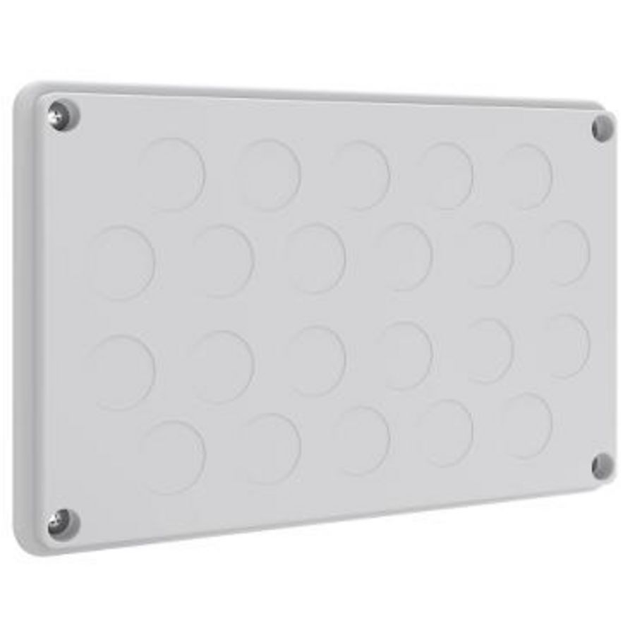 Kabelwartelplaat Prisma XS voor 280mm dieptebehuizing 22xM25