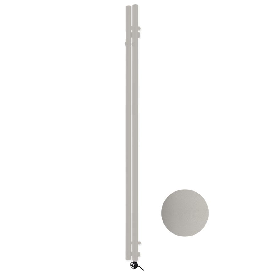 Buisradiator Tubo Hook E-Comfort 1200x95mm 200W Warm Grijs