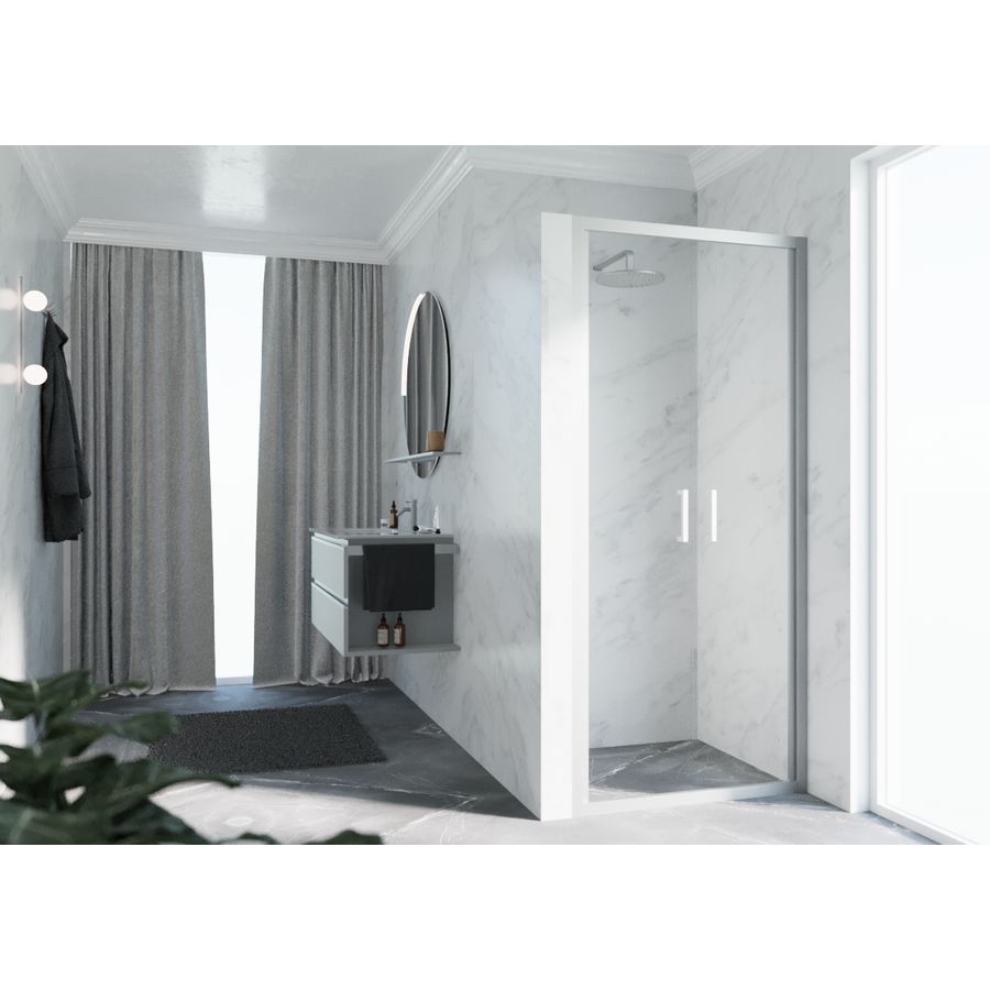 Deur Zep 2.0 2B 72 2-Delige Klapde.72-78 Helder Glas MatChr.