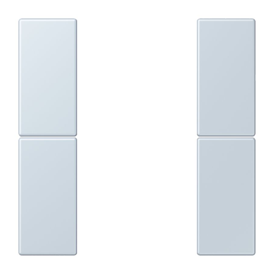 Tastafdekking F50 2-voudig compleet LC32023 KNX
