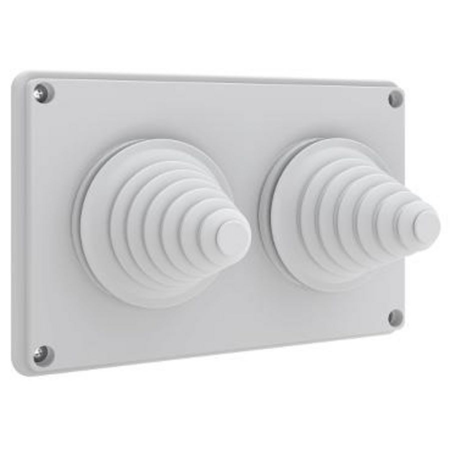 Kabelwartelplaat behuizing 280mm diep 2 ingangen Pr