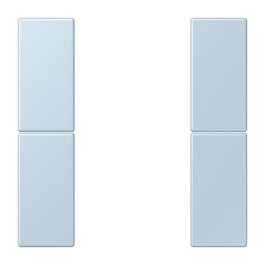 Tastafdekking F50 2-voudig compleet LC32022 KNX