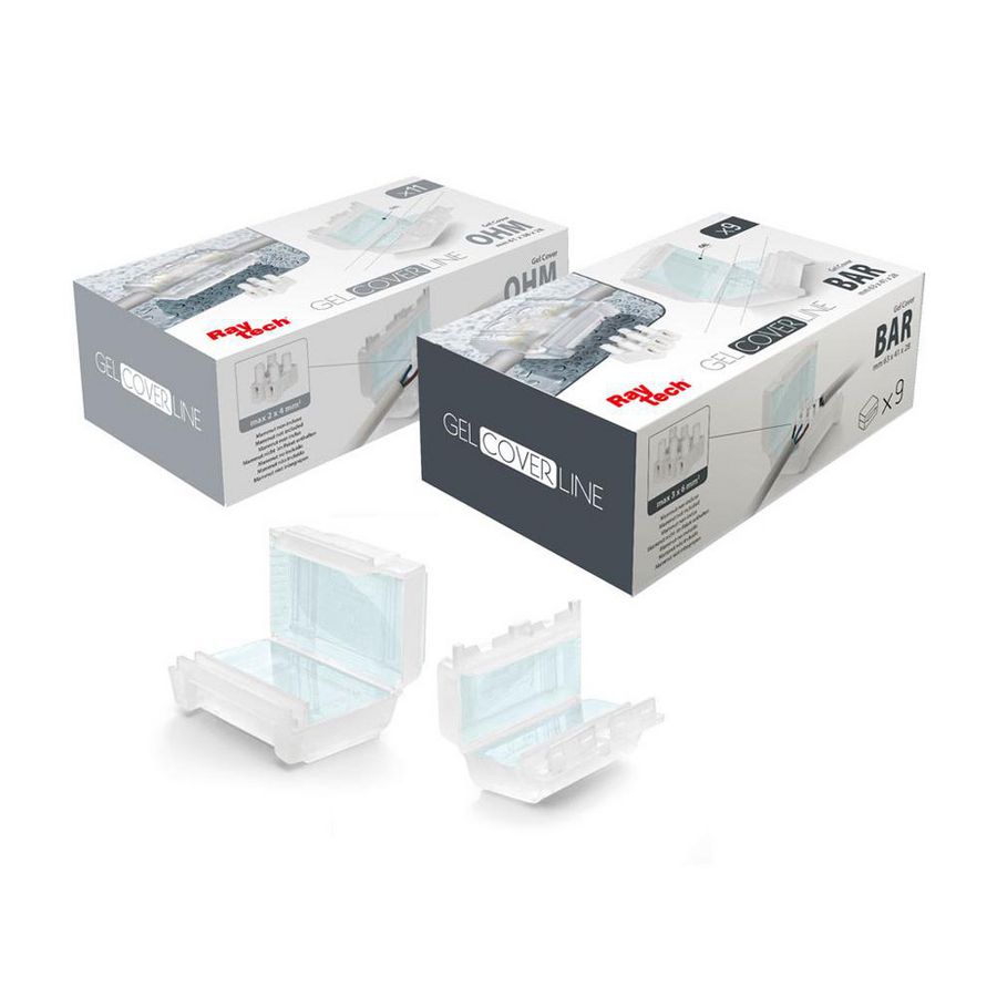 Doos a 9st. Kabelverbinding Gel Boxbar 3x 4-6mm²