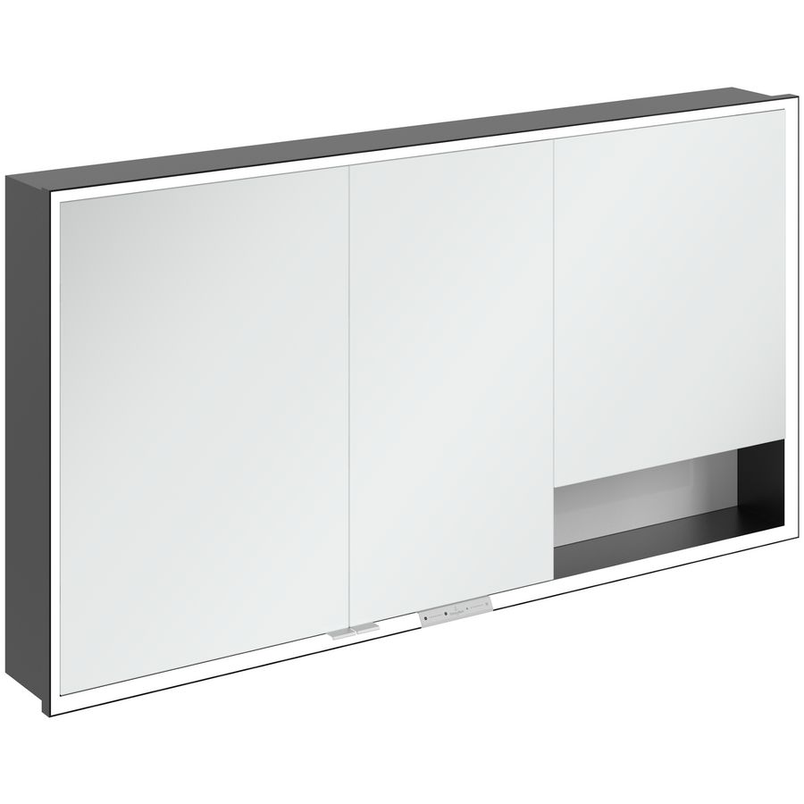 Inbouw-spiegelkast My View+ 1400x750x168mm Brilliant White