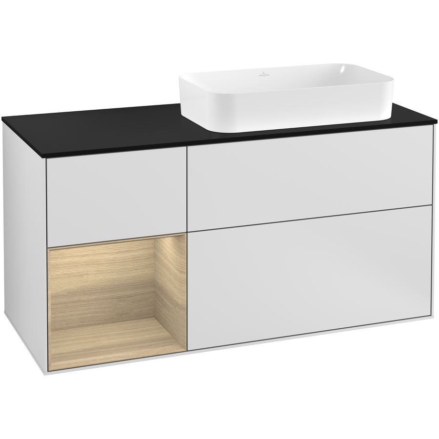 Wastafelonderkast Finion 1200x603x501mm White Matt Lacquer G272PCMT