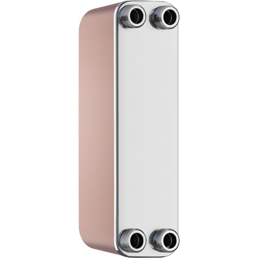 Warmtewisselaar Longtherm gesoldeerd RMB-22-60 AG aansluiting 3/4" bu.dr.